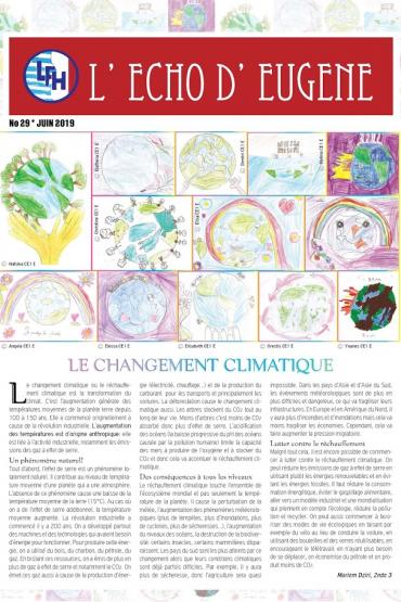 Echo d'Eugène numéro 29 (Juin 2019)
