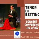 Concert du Ténor Di Bettino : réservez vos places en vue du grand événement !