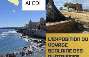 Le voyage scolaire en Sicile (Italie) raconté dans une exposition au CDI pour le Mai des langues