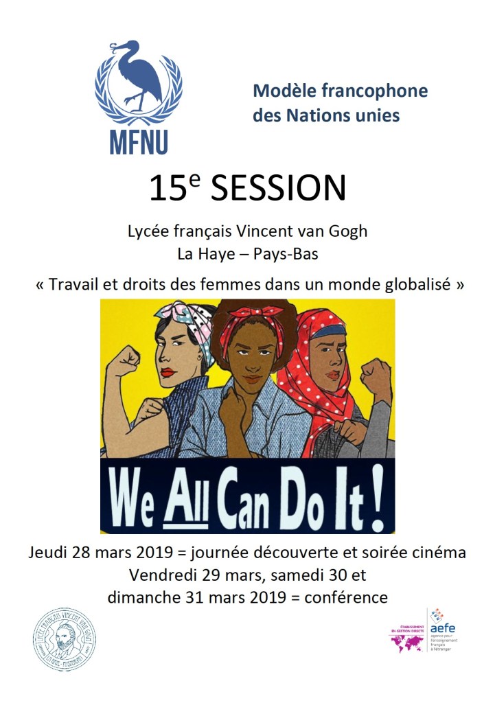 Appel à candidatures auprès des lycéens pour la 15e session du Modèle Français des Nations Unies