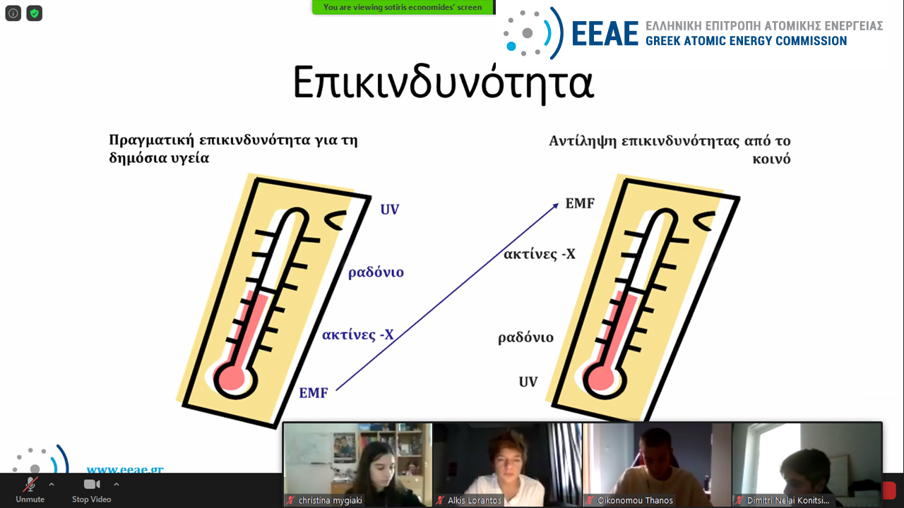 Les élèves de la DNL Physique-Maths posent leurs questions à la Commission grecque de l'énergie atomique-1