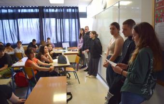 Οι μαθητές μας καλωσορίζουν τους Ρουμάνους αλληλογράφους τους από το Lycée Théorique "Ovidius"-14