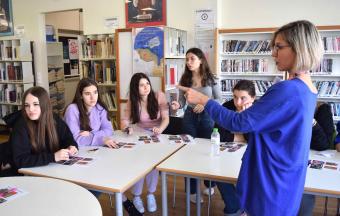 Οι μαθητές μας καλωσορίζουν τους Ρουμάνους αλληλογράφους τους από το Lycée Théorique "Ovidius"-17