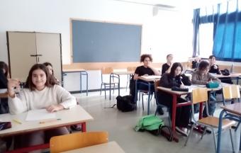 Notre classe de A5 FLE section hellénique correspond avec les élèves du Jura-3