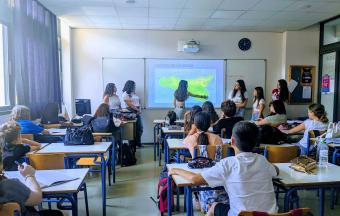 12 élèves italiennes (Palerme, Messine) partagent la vie du LFHED au troisième trimestre-1