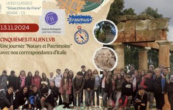 Cinquièmes LVB italien : une journée de partage autour de la Nature et du Patrimoine avec leurs correspondants d'Italie-0