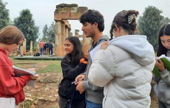 Cinquièmes LVB italien : une journée de partage autour de la Nature et du Patrimoine avec leurs correspondants d'Italie-7