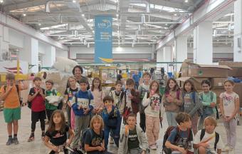 Les élèves de CM1B en visite dans le plus ancien centre de tri postal ELTA de Grèce-9