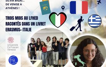 Silvia Bigai, stagiaire vénitienne, passe trois mois au LFHED... Ils vous sont racontés dans un livret Erasmus + Italie !-0