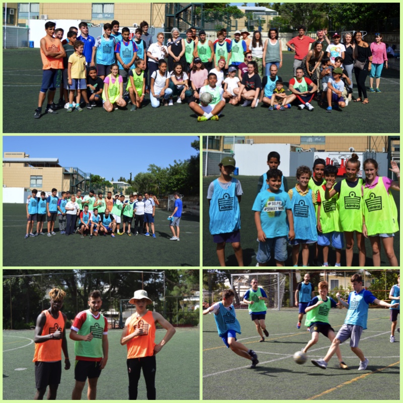 Rencontre sportive de jeunes réfugiés du centre JRS d’Athènes avec nos élèves au LFHED-0