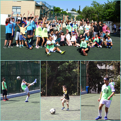 Rencontre sportive de jeunes réfugiés du centre JRS d’Athènes avec nos élèves au LFHED-2